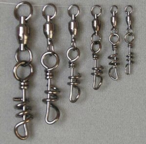 Quick Rig Double Welded Rings Ball Bearing Corkscrew Swivels