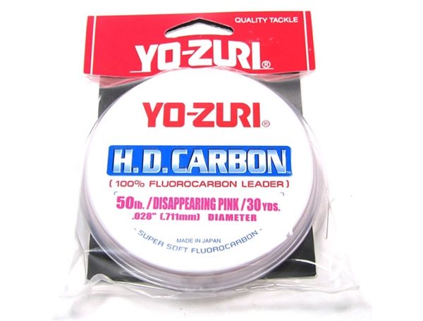 Yo-Zuri H.D. Fluorocarbon Leader Pink - 30 Yard Spool