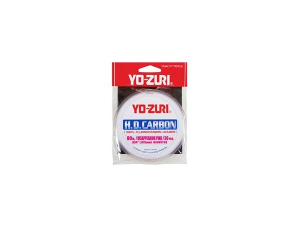 Yo-Zuri H.D. Fluorocarbon Leader Pink - 30 Yard Spool
