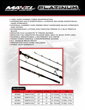 Maxel Platinum Jigging Rods