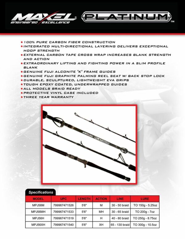Maxel Platinum Jigging Rods