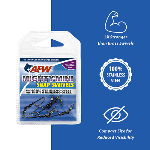 AFW Mighty Mini Stainless Steel Snap Swivels